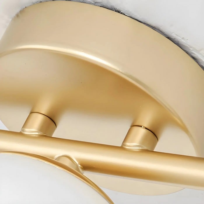 Lámpara de techo moderna de cristal opalino dorado HL4208