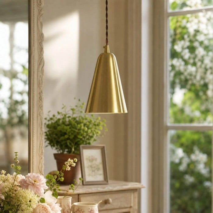 Moderne metalen hanglamp - messing of chroom HL4215