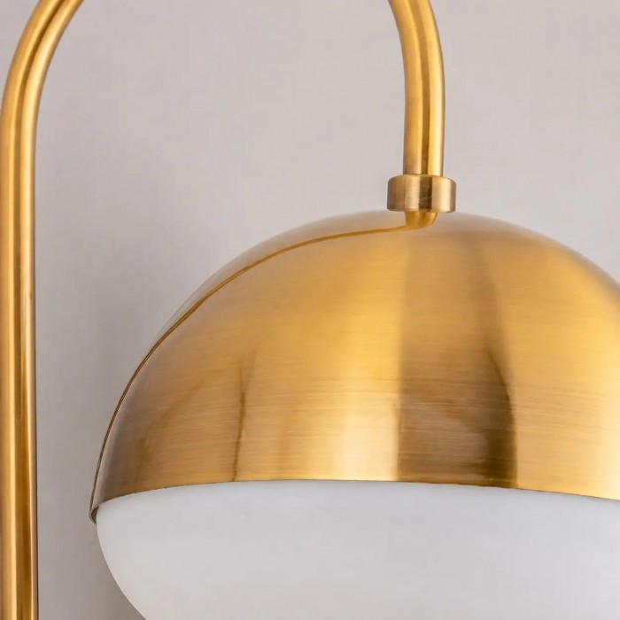 Lámpara de pared moderna con globo de cristal opalino HL4255