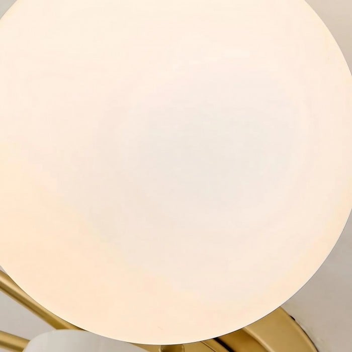 Lámpara de techo moderna de cristal opalino con múltiples luces HL4231