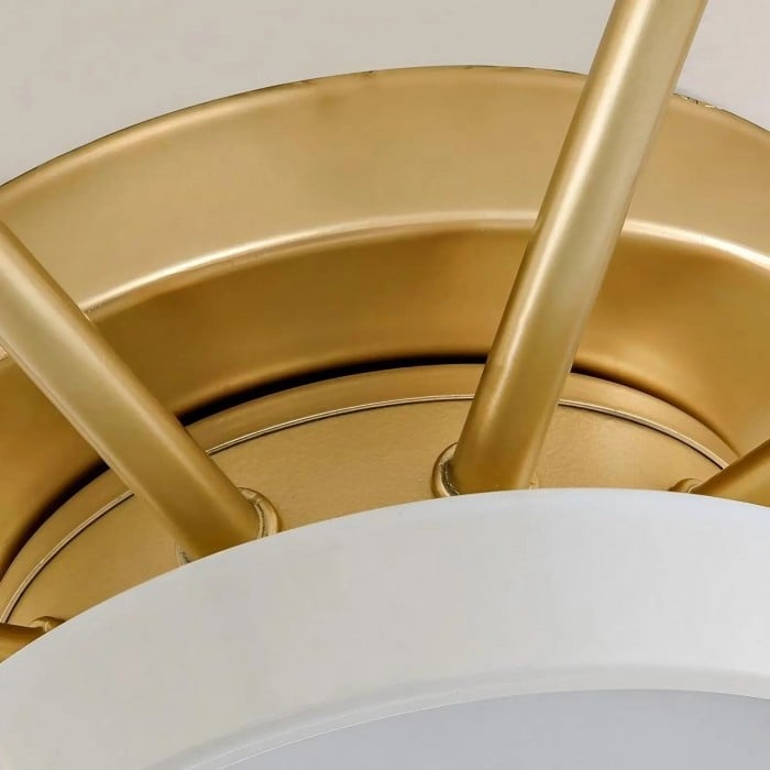 Lámpara de techo moderna de cristal opalino con múltiples luces HL4231