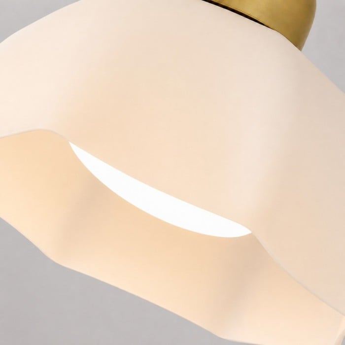 Lámpara de pared moderna de cristal opalino HL4241