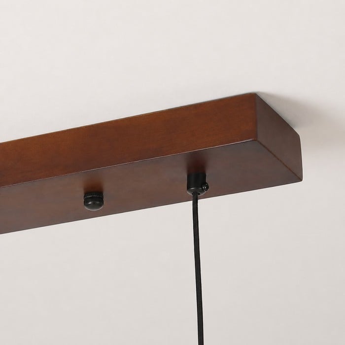 Lineaire hanglamp voor de eetkamer van natuurlijk travertijn HL4346