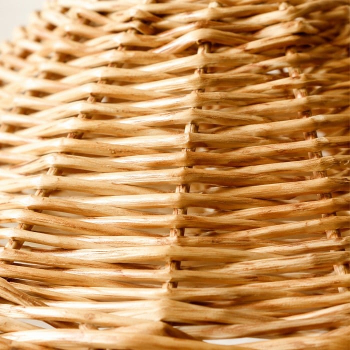 Mini hanglamp HL4407 van natuurlijk geweven rotan