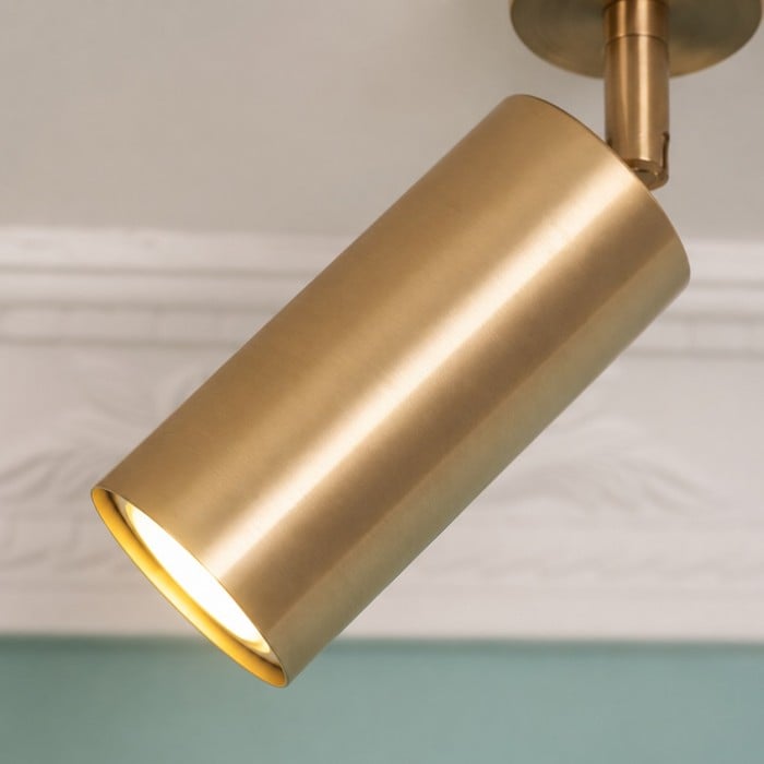 Foco de techo ajustable Nordic Brass HL4482