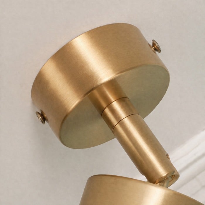 Foco de techo ajustable Nordic Brass HL4482