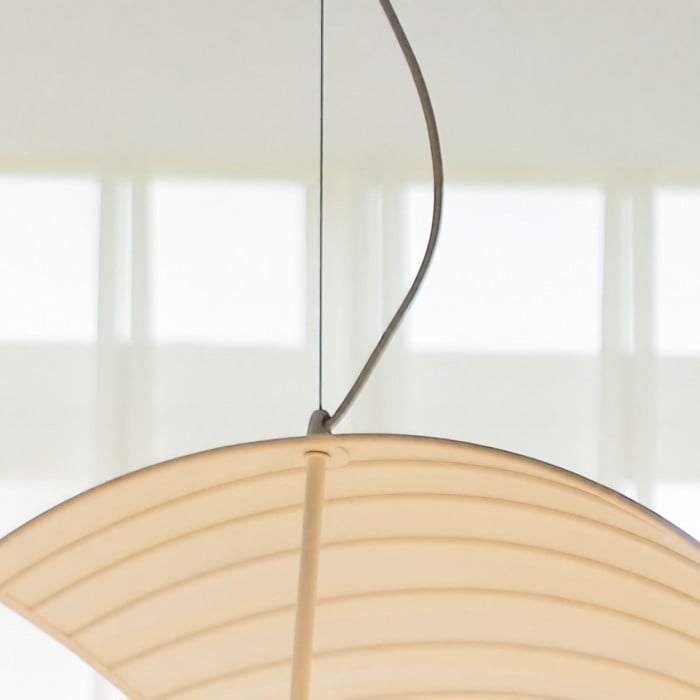 Scandinavische hanglamp met geplooide stof HL4375