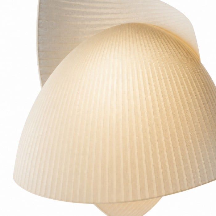 Scandinavische hanglamp met geplooide stof HL4375