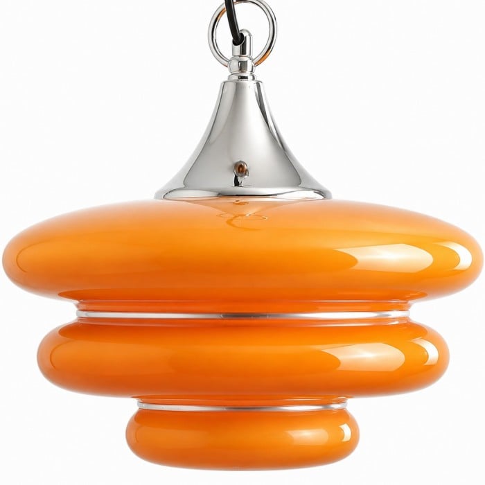 Oranje gelaagde glazen hanglamp HL4307