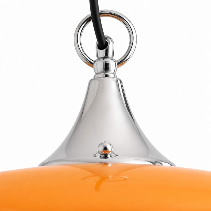 Oranje gelaagde glazen hanglamp HL4307
