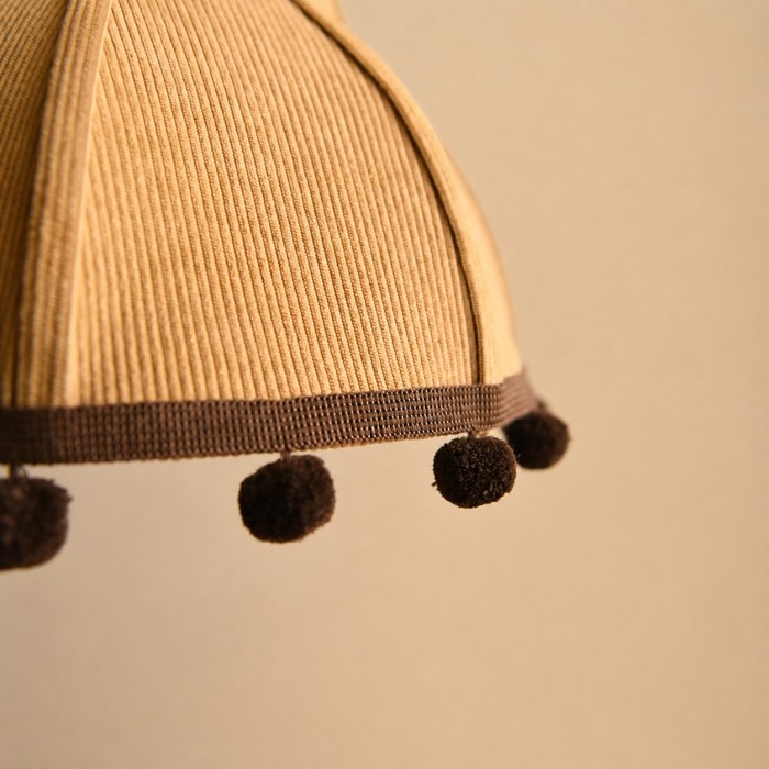 Hanglamp met patchworkstof en pompons HL4440