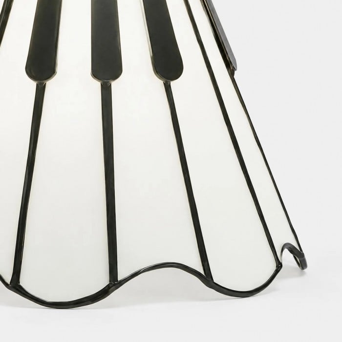 Suspension en verre artistique en forme de note de piano HL4556