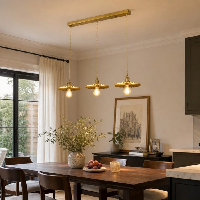 Suspension en laiton plissé HL4478