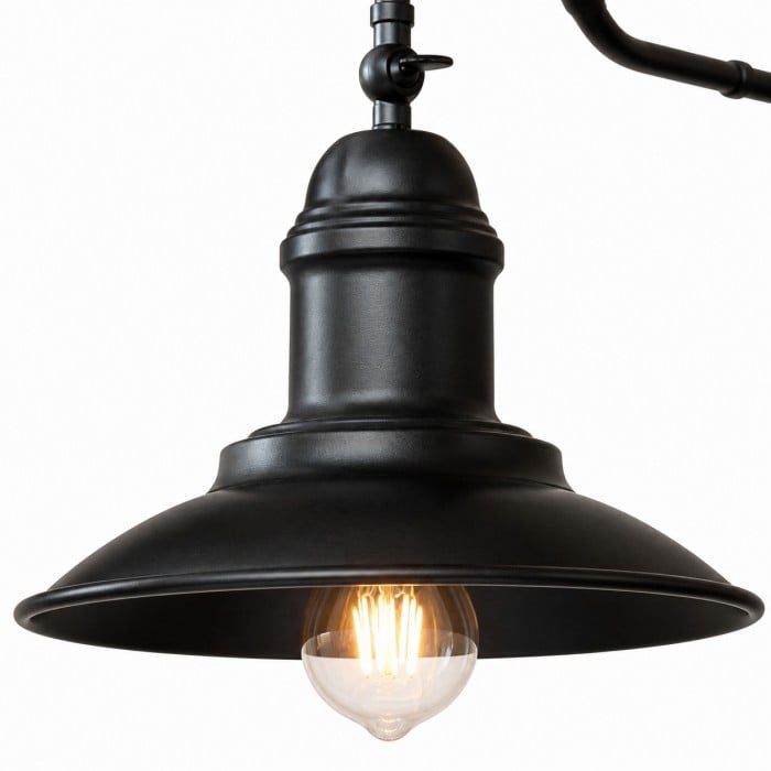 Rustic Adjustable Outdoor Wall Sconce with Bell and Cone Shade Options HL4280