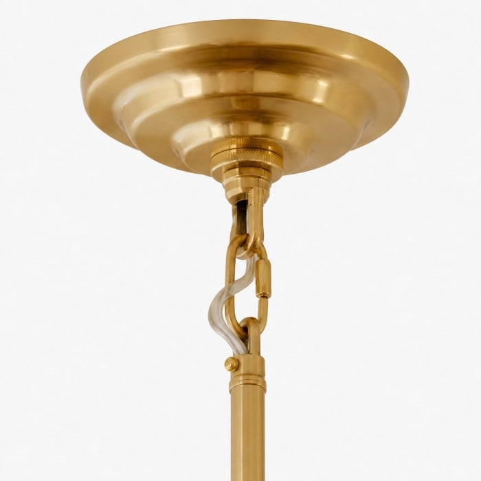 Suspension en verre texturé sculpté HL4380