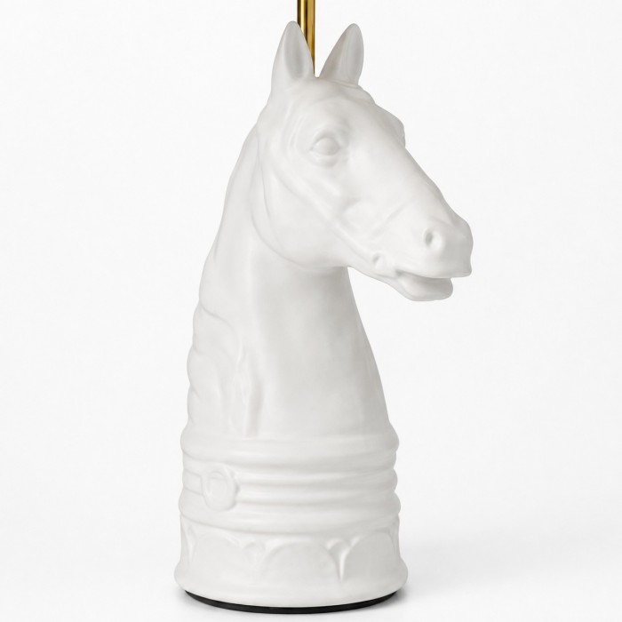 Sculpturale tafellamp met paardenhoofd en drukknopschakelaar HL4567