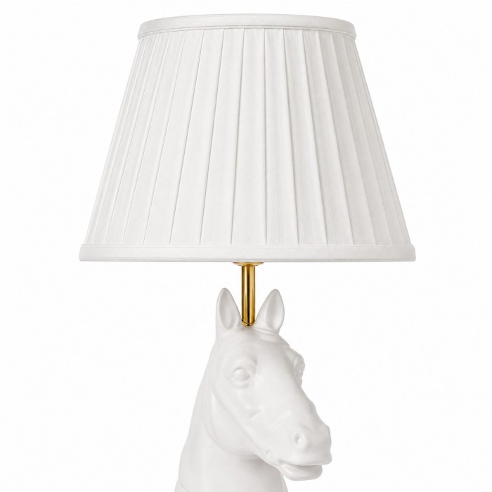 Sculpturale tafellamp met paardenhoofd en drukknopschakelaar HL4567