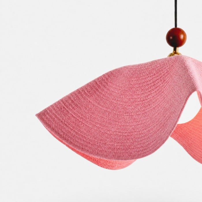 Suspension sculpturale en tissu tissé HL4354