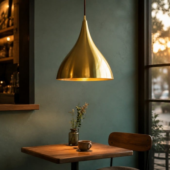 Suspension vintage en laiton massif pour salles à manger et îlots de cuisine HL4513