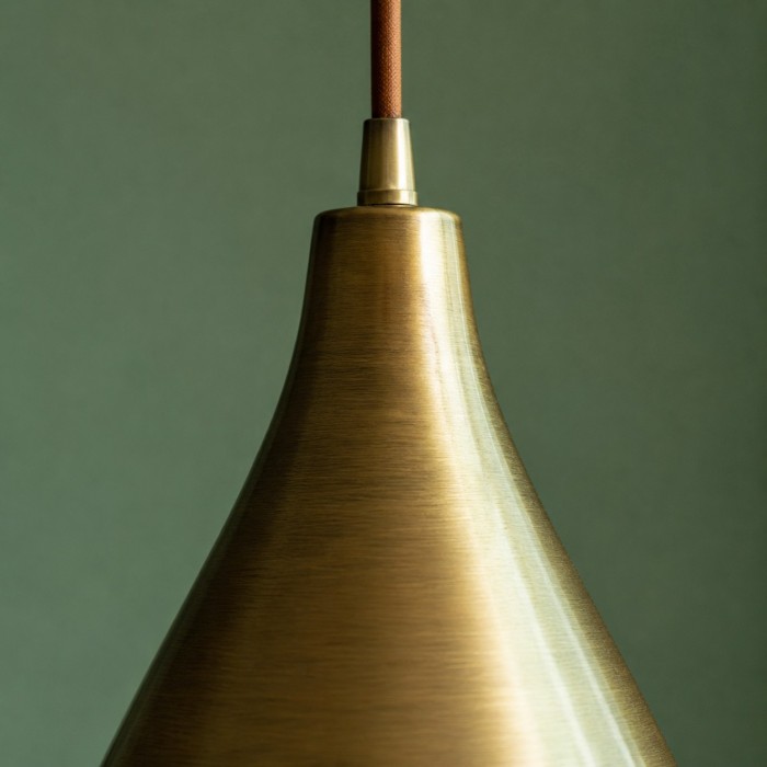 Suspension vintage en laiton massif pour salles à manger et îlots de cuisine HL4513