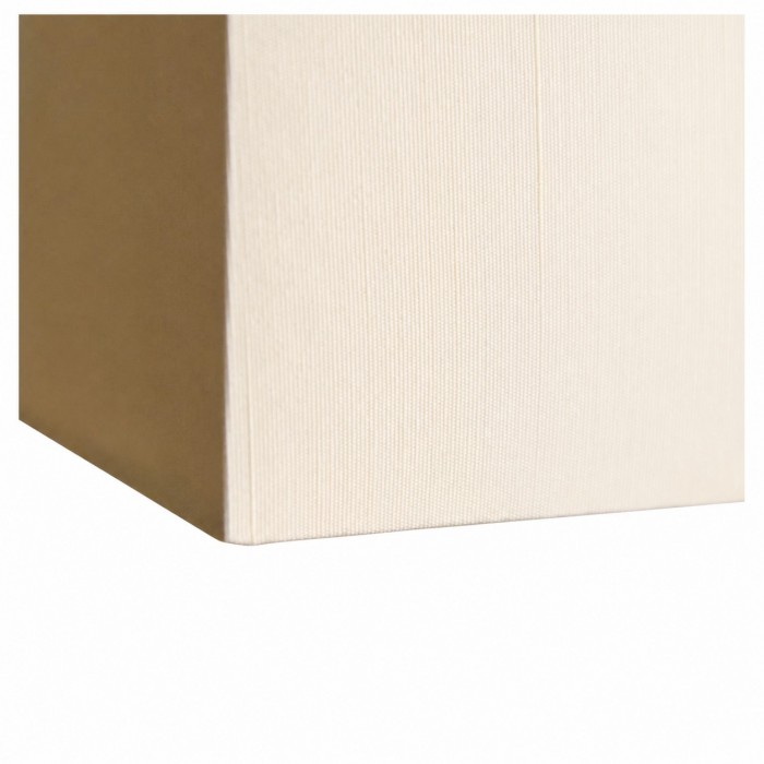 Suspension carrée en tissu avec rosace en bois HL4360