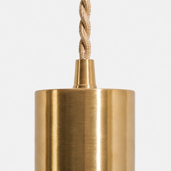 Suspension à plusieurs niveaux en laiton et cuivre de style vintage HL4490