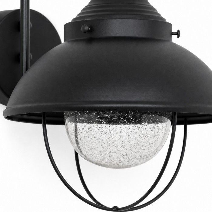 Vintage Black Seeded Glass Wall Lamp HL4305
