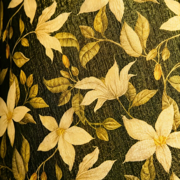 Vintage botanische keramische tafellamp HL4199