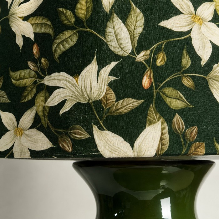 Vintage botanische keramische tafellamp HL4199