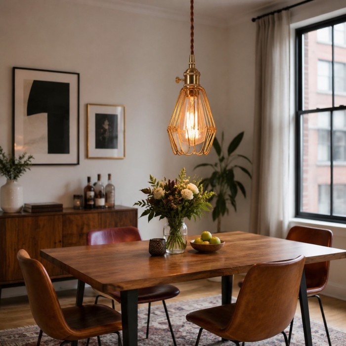 Suspension vintage en laiton HL4484