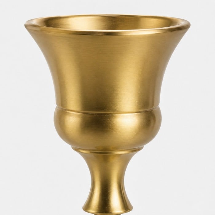 Bougeoir vintage en laiton pour bougie conique simple HL4609