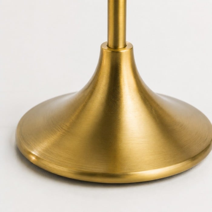 Bougeoir vintage en laiton pour bougie conique simple HL4609