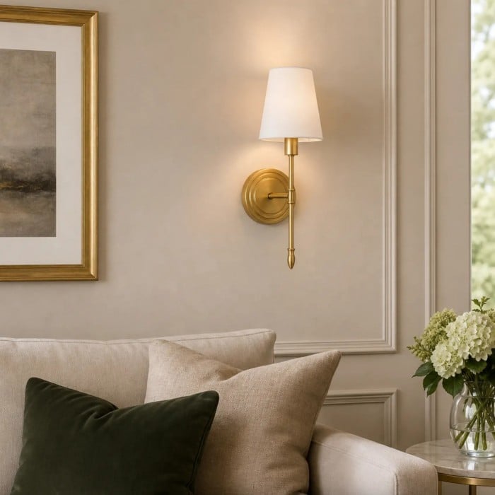 Vintage Brass Wall Light HL4219