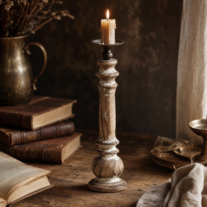 Bougeoirs vintage et candélabres à branches pour intérieurs superposés HL4616