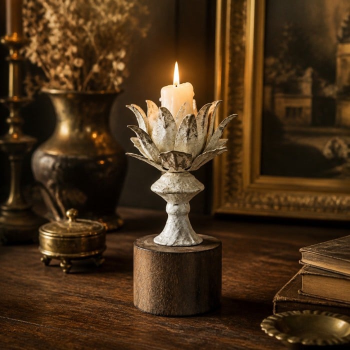 Bougeoirs vintage et candélabres à branches pour intérieurs superposés HL4616