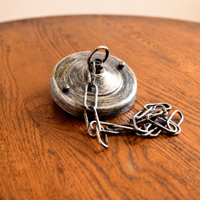 Suspension cylindrique en cristal vintage avec couronne en fer HL4351