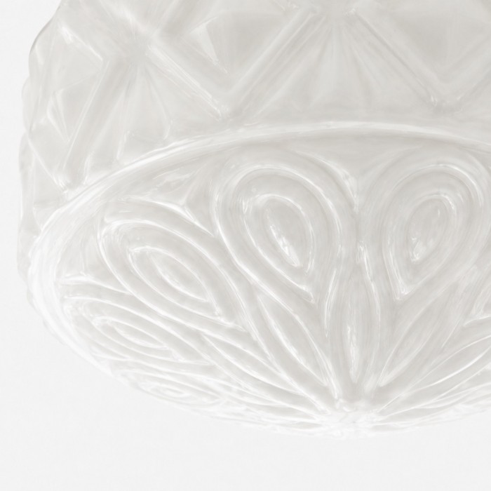 Vintage präglad glastaklampa HL4643