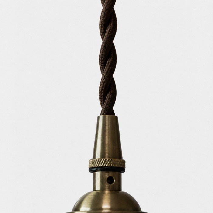 Suspension vintage en verre facetté HL4495