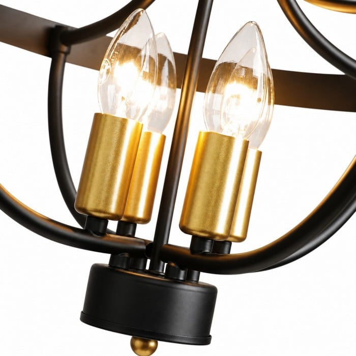 Lámpara de techo semiempotrada estilo granja vintage HL4362