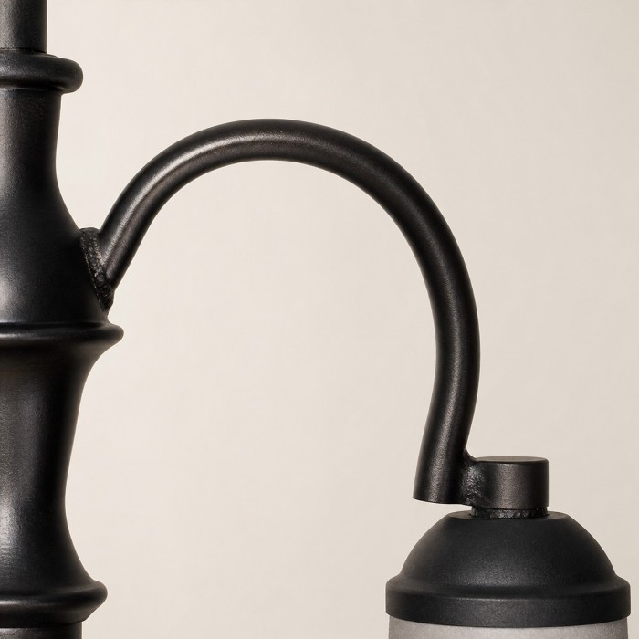 Lampadario vintage a cinque teste in vetro HL4336