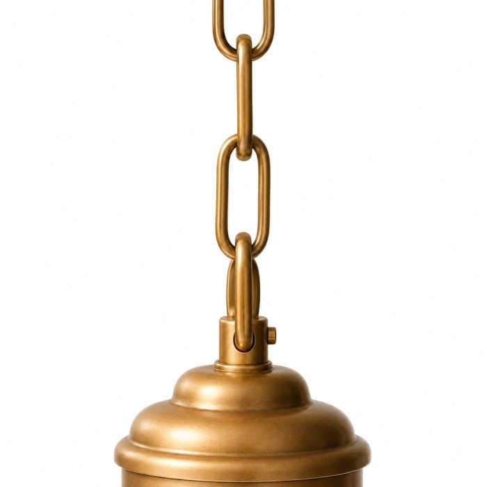 Lampadario vintage a cinque luci in vetro opalino HL4314