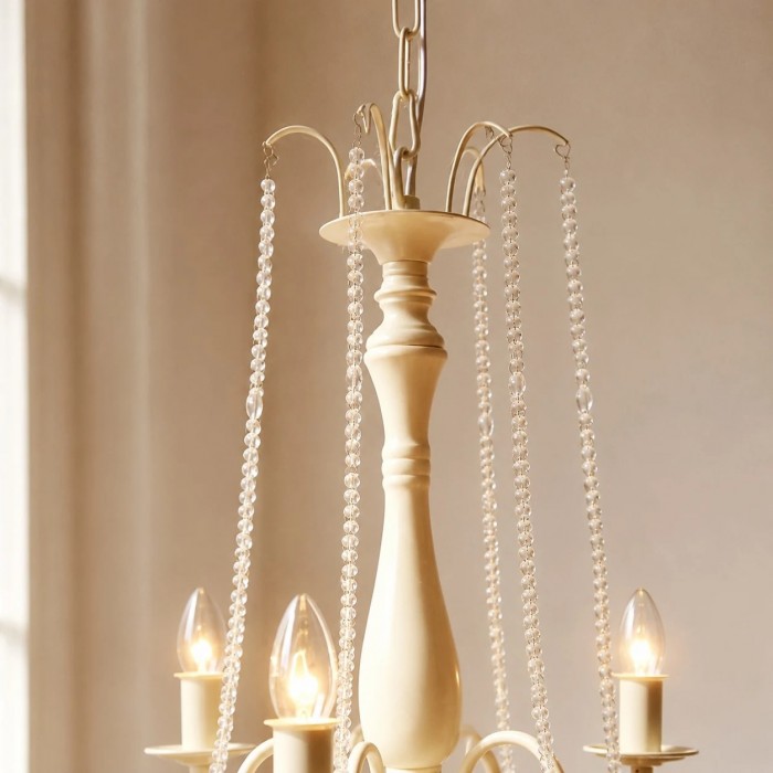 Vintage French Crystal Candle Chandelier HL4418