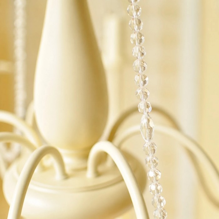 Vintage French Crystal Candle Chandelier HL4418