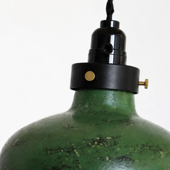 Vintage industriële hanglamp van verweerd metaal HL4260