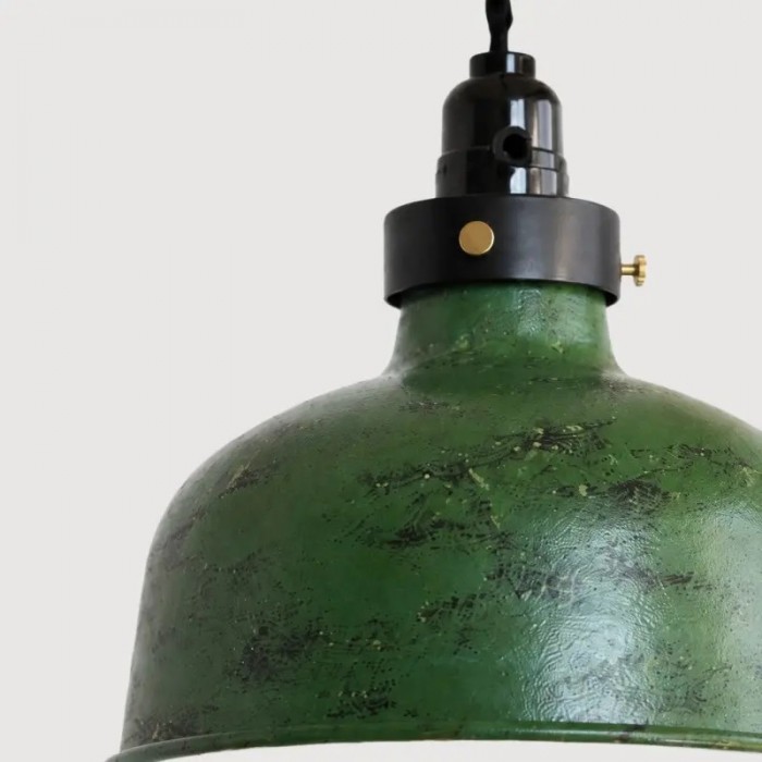 Vintage industriële hanglamp van verweerd metaal HL4260