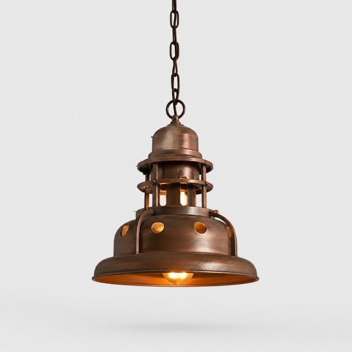 Vintage industriële ijzeren hanglamp HL4347