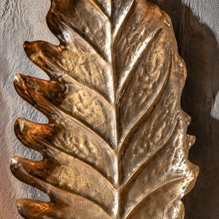 Applique murale vintage en forme de feuille HL4628