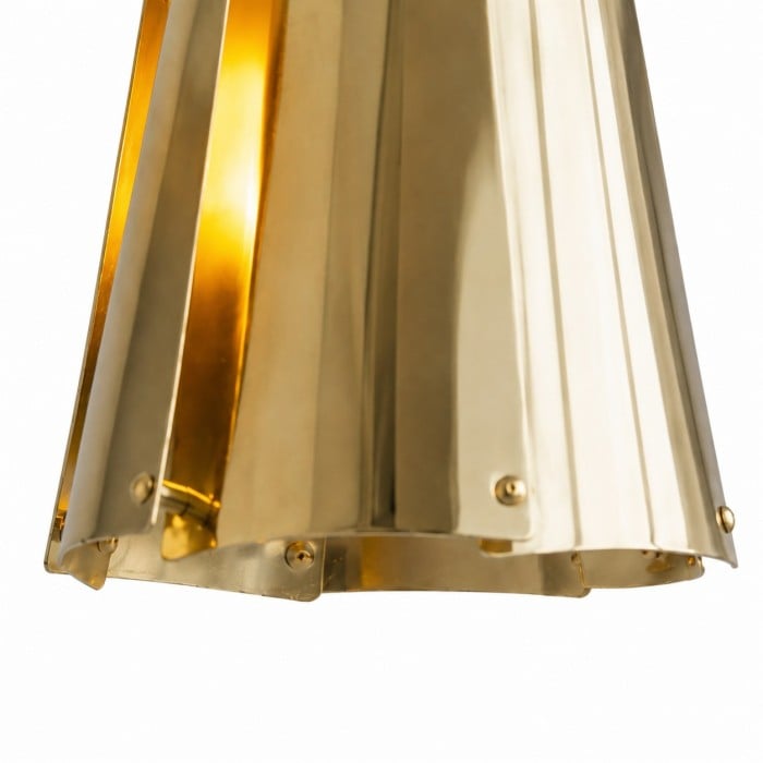 Vintage metalen hanglamp met gelaagde kap HL4520