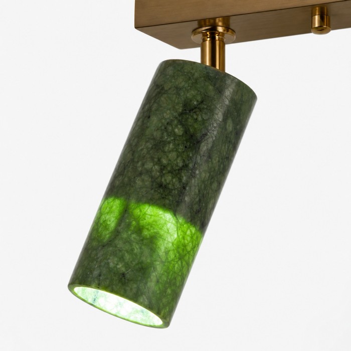 Lámpara de techo empotrada Vintage Natural Jade HL4316