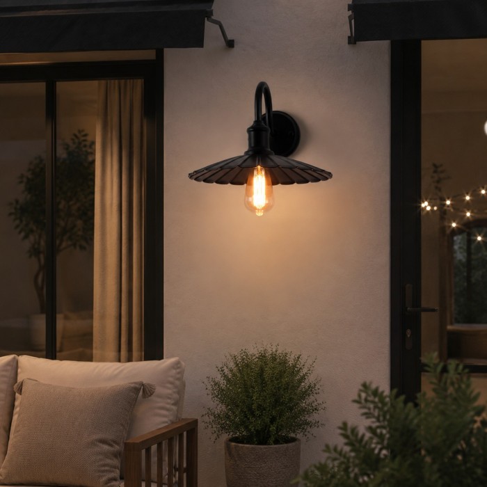 Aplique de pared exterior vintage HL4550
